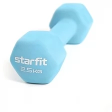 Гантель неопреновая Core DB-201 синий пастель, 2,5 кг, Starfit