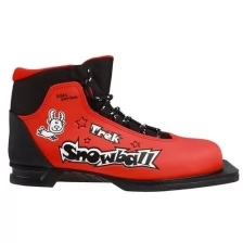 Ботинки лыжные Trek Snowball NN75 ИК, цвет красный, лого чёрный, размер 30 Trek 2753990 .