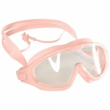 Очки полумаска для плавания юниорская E33122-3 силикон, розовые