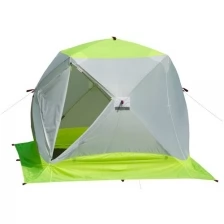 Зимняя палатка Лотос Куб 3 Компакт Эко белый/зеленый