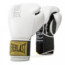 Боксерские перчатки Everlast Боксерские перчатки Everlast тренировочные 1910 Classic белые 12 унций