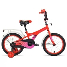 Детский велосипед Forward Crocky 16, год 2021, цвет Красный-Фиолетовый