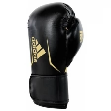 Перчатки боксерские Speed 100 черно-золотые, вес 12 унций