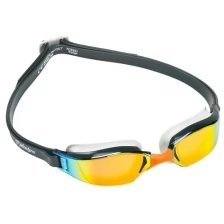 Очки для плавания Michael Phelps XCEED Titanium Mirror dgray/orange, Цвет - серый/оранжевый