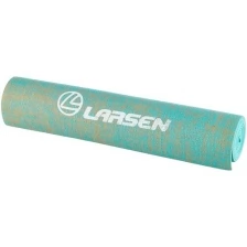 Коврик для фитнеса и йоги Larsen джутовый бирюзовый р183х61х0,5см