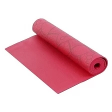 Коврик для фитнеса и йоги Larsen PVC р180х61х0,5см с принтом фиолетов