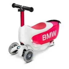 Кикборд для малышей Micro BMW Mini2Go, бело-красный