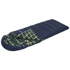 Мешок спальный TREK PLANET Chelsea XL Comfort, широкий с фланелью, синий (правая молния)