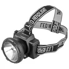 Ultraflash LED5364 фонарь налобн аккум 220В, черный, 0,5 Ватт LED, 2 реж, пласт, бокс