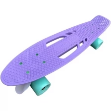 Скейтборд мини-круизер Fish Board 22 Сиреневый на мятных колесах с прорезями
