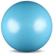 Мяч для художественной гимнастики силикон Металлик 300 г AB2803 Голубой 15 см