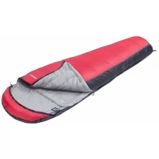 Спальный мешок Jungle Camp Track 300 XL, широкий, трехсезонный, левая молния, цвет:серый, красный