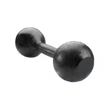 Гантель силовая/Гантель для фитнеса/ Гантель литая/Гантель чугунная 4 кг, цвет: черный.