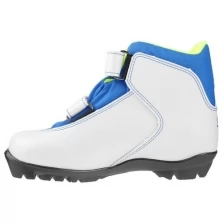 Ботинки лыжные TREK Snowrock NNN ИК, цвет белый, лого синий, размер 33