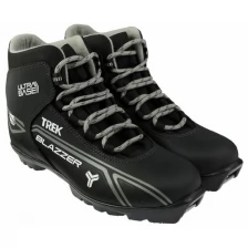 Trek Ботинки лыжные TREK Blazzer NNN ИК, цвет чёрный, лого серый, размер 38