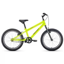Велосипед Altair MTB HT 20 1.0 (20 1 ск. рост 10.5) 2020-2021 ярко-зеленый/серый 1BKT1J101003