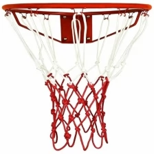 Сетка баскетбольная CLIFF 8305, нить 5мм, красно-белая, 2 штуки