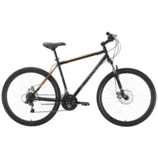 Велосипед Stark Outpost 27.1 D Steel (2022) 20" черный/оранжевый