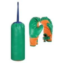 ВисмаS Набор для бокса детский №1 IDEAL, перчатки+груша, цвета микс