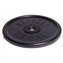 Диск MB BARBELL d 51 мм олимпийский, чёрный 10,0 кг