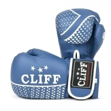 Перчатки боксерские CLIFF KNOCKOUT MICROFIBER, синие, 12 (oz)