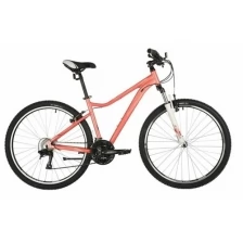 Велосипед STINGER LAGUNA STD 27.5" (2021) (Велосипед STINGER 27.5" LAGUNA STD розовый, алюминий, размер 19", MICROSHIFT)