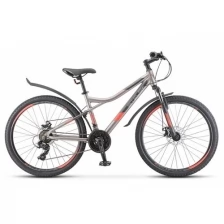 Горный (MTB) велосипед STELS Navigator 610 MD 26" V050 (2022) рама 14" Серый/красный