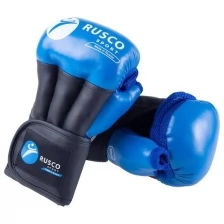 Перчатки для рукопашного боя Rusco Pro, к/з, синий размер 6