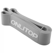 ONLITOP Эспандер ленточный, многофункциональный, 23-68 кг, 208 х 6,4 х 0,5 см, цвет серый