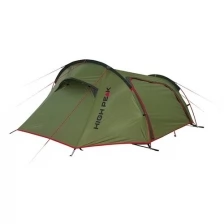 Палатка HIGH PEAK Sparrow 2, зелёный/красный
