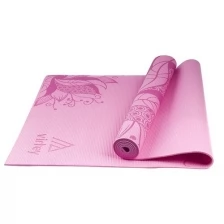 Коврик для фитнеса Virtey LKEM-3007/4 173x61x0,4см, принт, розовый/коврик для йоги /коврик для фитнеса и йоги нескользящий/коврик для занятий спортом