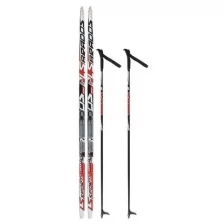 Комплект лыжный бренд ЦСТ 160 120 (+ -5 см), крепление NNN, цвет микс