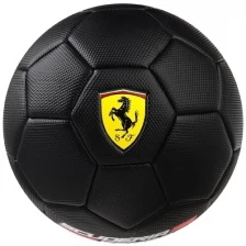 Ferrari Мяч футбольный FERRARI, размер 5, PVC, цвет чёрный
