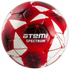 Мяч футбольный Atemi Spectrum, Pu, бел/красн , р/ш, окруж 62-63 размер 5