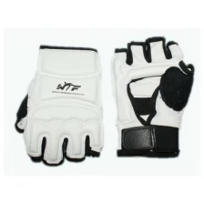 Перчатки спортивные/ перчатки для тхеквондо/ перчатки для единоборств. Размер L. Цвет: бело-черный.