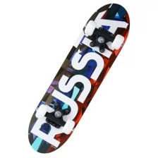 Скейтборд подростковый RUSSIA 62х16 см, колёса PVC d=50 мм