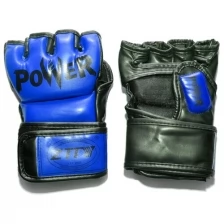 Перчатки ММА/ перчатки для смешанных единоборств ZTM POWER. Размер: S. Цвет: синий.