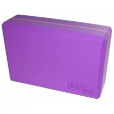 Кирпичик (блок) для йоги утяжелённый. Цвет: фиолетовый: YJ-K2-ФМ.