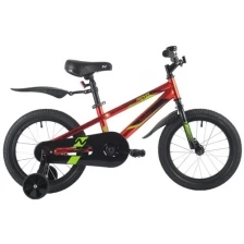 Детский велосипед Novatrack Juster 16, год 2021, цвет Красный