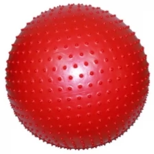 Мяч для фитнеса/ мяч гимнастический/ фитбол GO DO с массажными шипами. Максимальный вес: 130 кг. Диаметр: 60 см, Цвет: красный.
