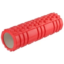 Роллер массажный для йоги 45 x 14 см, цвет красный