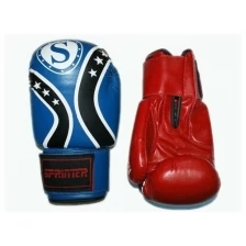 Перчатки бокс/ боксерские перчатки/ тренировочные перчатки SPRINTER FIGHT STAR . Размер-вес: 6 oz. Материал: качественная искусственная кожа flex. Цвет: красный, синий.