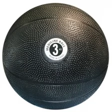Медбол/ Мяч для атлетических упражнений/медицинбол надувной SPRINTER, 3 кг. Наполнитель: ПВХ. Цвет: черный.