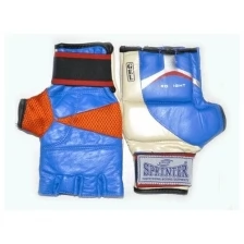 Перчатки спортивные SPRINTER/ перчатки для смешанных единоборств/ перчатки для рукопашного боя (кожа, гель, сетка). Размер М. Цвет: в ассортименте.