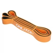 Эспандер ленточный, многофункциональный, 208 x 2.9 x 0.45 см, 11-36 кг, цвет оранжевый/чёрный