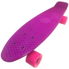 Пенни Борд / Penny Board 22 Скейтборд Фирменный FishSkateBoards Розовый на розовых колесах
