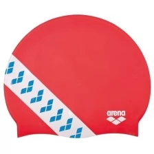 Шапочка для плавания ARENA Team Stripe Cap, 001463477, цвет красный, силикон