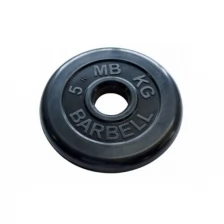 Диск обрезиненный "Barbell" d 51 мм чёрный 5,0 кг