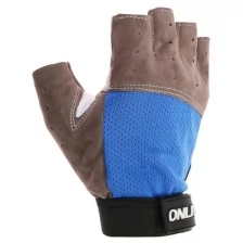 Перчатки для фитнеса, замша, размер M, цвет синий 161510