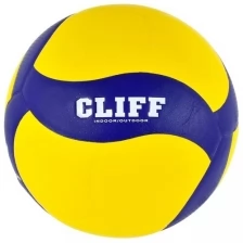 Мяч волейбольный CLIFF V200W, 5 размер, PU, желто-синий